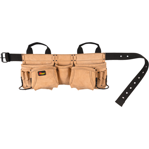 Carpenter's Tool Belt, Leather, Tan Planification Entrepots Molloy