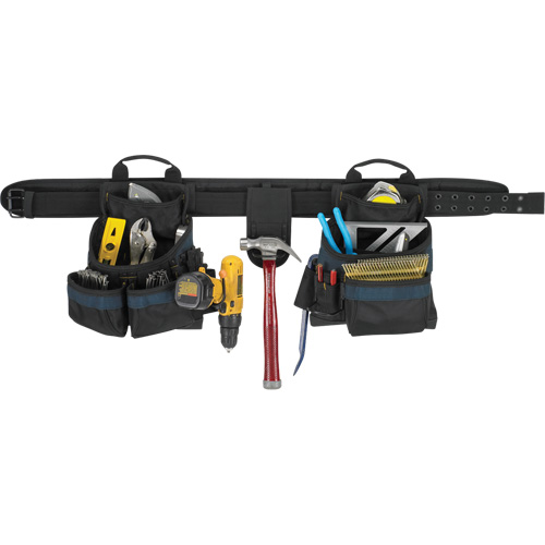 Ceinture &agrave; outils pour &eacute;lectricien, Polyester, Noir Planification Entrepots Molloy