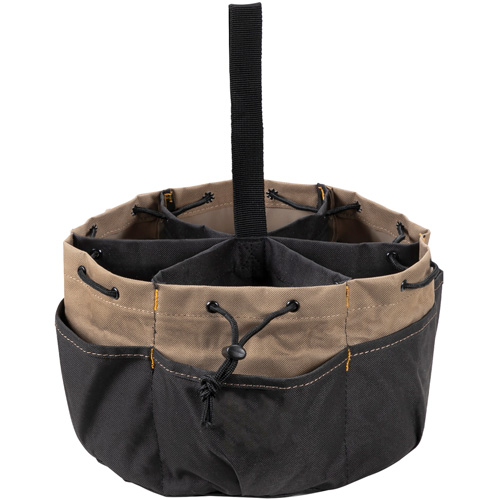 BUCKETBAG Tool Bag, Polyester, 18 Pockets, Black Planification Entrepots Molloy