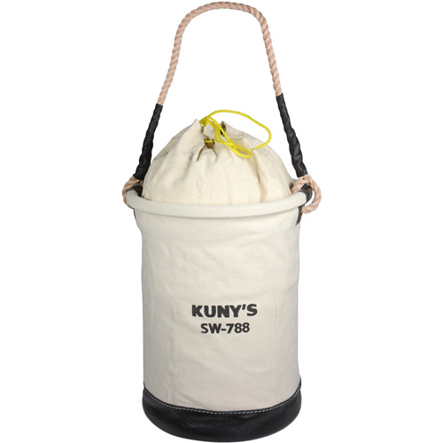 Sac &agrave; outils avec sommet style parachute, 11-1/2" lo x 11-1/2" la x 16" h, Toile, Beige Planification Entrepots Molloy