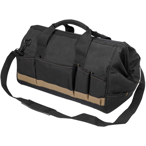 MEGAMOUTH Tool Bag, Polyester, 25 Pockets, Black Planification Entrepots Molloy