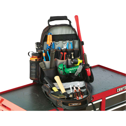 Sac &agrave; dos pour outils 5843 Arsenal, 13-1/2" lo x 8-1/2" la, Noir, Polyester Planification Entrepots Molloy