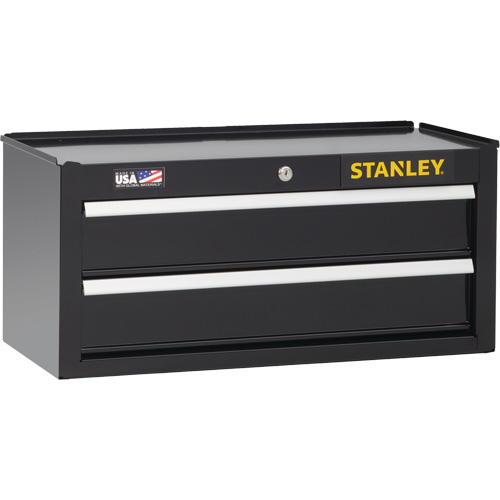 300 Series Middle Tool Chest, 26" W, 2 Drawers, Black Planification Entrepots Molloy