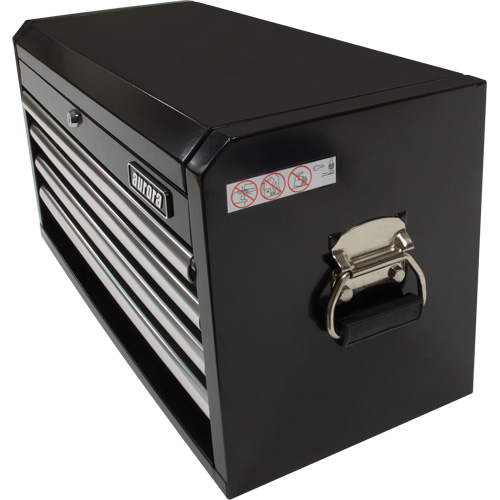 Industrial Tool Chest, 26" W, 4 Drawers, Black Planification Entrepots Molloy