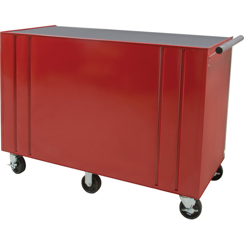 Industrial Tool Cart, 12 Drawers, 56" W x 24-1/2" D x 38-1/8" H, Red Planification Entrepots Molloy