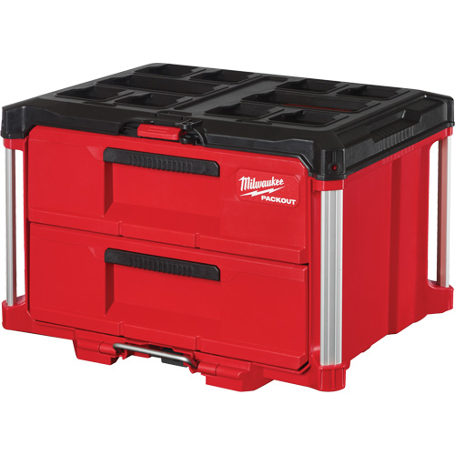 Packout 2-Drawer Tool Box, 16-1/3" x 14-1/3" x 22-1/5", Red Planification Entrepots Molloy