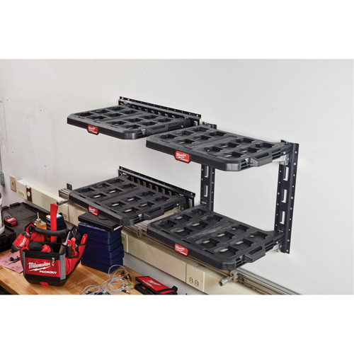 E-Track vertical pour tablettes de rayonnage Packout Planification Entrepots Molloy