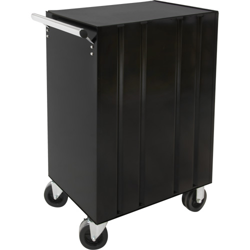 Industrial Tool Cart, 3 Drawers, 29-4/5" W x 21-1/5" D x 38-4/5" H, Black Planification Entrepots Molloy