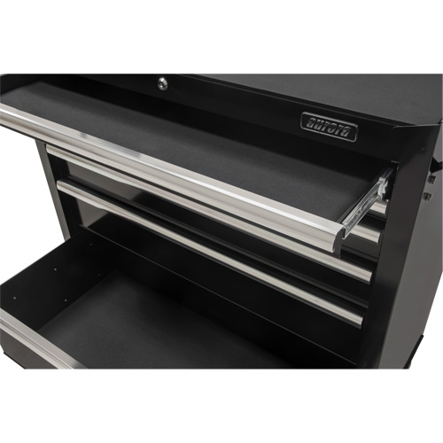 Chariot &agrave; outils industriel, 6 tiroirs, 39" la x 20-4/5" p x 38-1/2" h, Noir Planification Entrepots Molloy