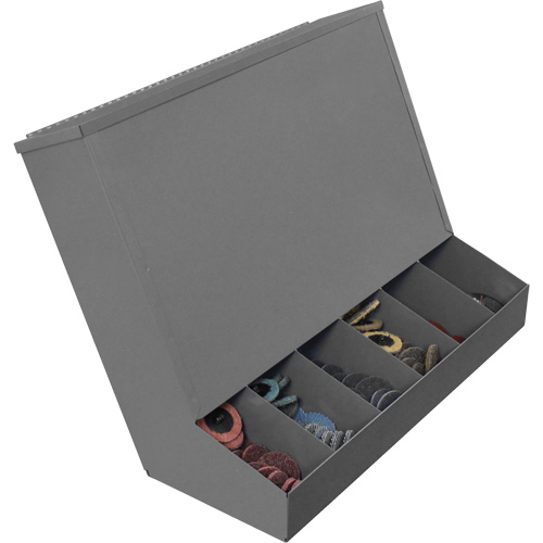 Distributeur aliment&eacute; par gravit&eacute; avec couvercle Planification Entrepots Molloy