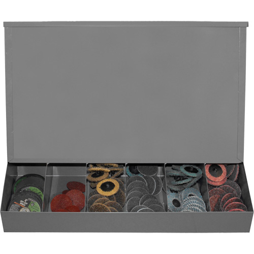 Distributeur aliment&eacute; par gravit&eacute; avec couvercle Planification Entrepots Molloy