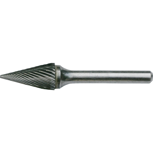 Fraises au carbure solide - Forme conique pointue CLEVELAND, , 1/8" dia., 1/8" Tige, 7/16" Prof. de la coupe Planification Entrepots Molloy