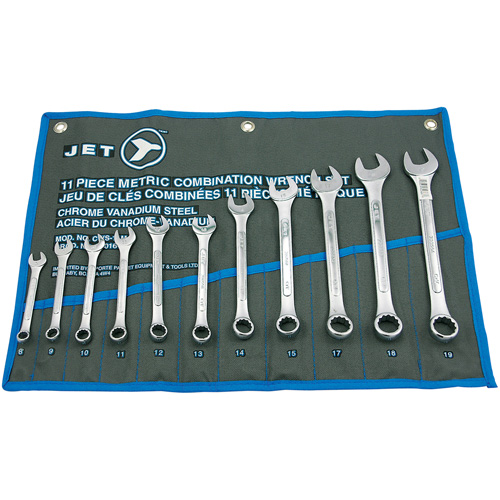 Raised Panel Combination Wrench Set, Combination, 11 Pieces, Metric Planification Entrepots Molloy