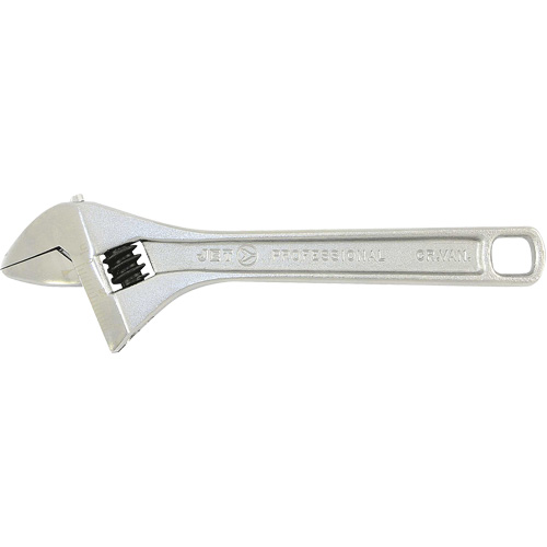 AWP-8 Super Heavy-Duty Professional Adjustable Wrench, 8" L, 1-1/8" Max Width, Chrome Planification Entrepots Molloy