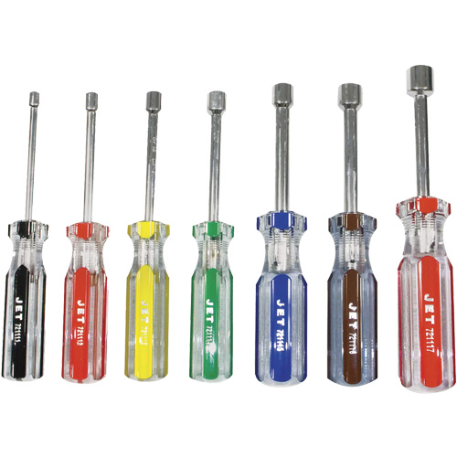 NDS-07 Jumbo Handle Nut Driver Set, 7 Pcs., Magnetic, Imperial Planification Entrepots Molloy