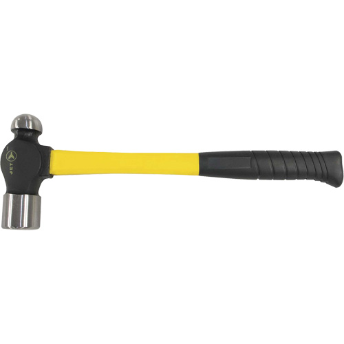 BP-16F Marteau &agrave; panne ronde &agrave; manche en fibre de verre, Poids de la t&ecirc;te 16 oz, Face Ordinaire, Prise Coussin&eacute;e Planification Entrepots Molloy