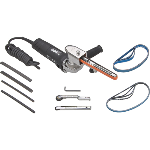 Electric Dynafile&reg; II  Abrasive Belt Machines, 1/8" - 3/4" Planification Entrepots Molloy