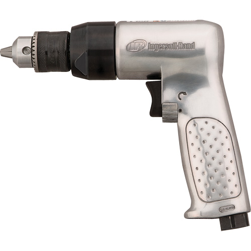 Reversible Air Drill, 4 CFM, 1/4" NPTF, 93 dBA, 3/8" Chuck, Keyed Planification Entrepots Molloy