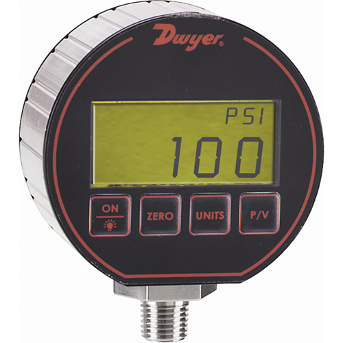 Manom&egrave;tre,  3", 100 psi, Fixation inf&eacute;rieure, Num&eacute;rique Planification Entrepots Molloy