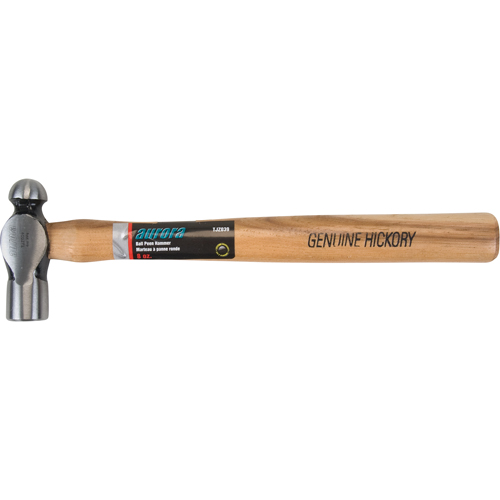 Ball Pein Hammer, 8 oz. Head Weight, Plain Face, Wood Handle Planification Entrepots Molloy