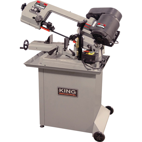 Dual Swivel Metal Cutting Band Saws, Horizontal, Round 5" and 5" x 6" Rectangular Cutting Capacity Planification Entrepots Molloy