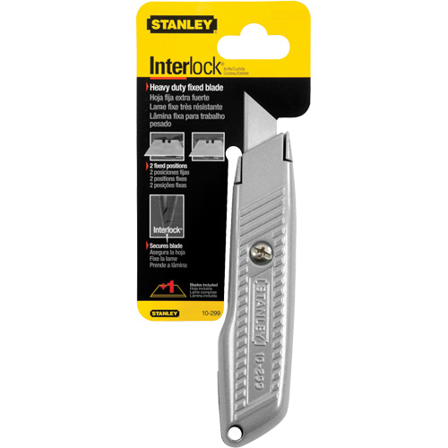 Fixed Blade Interlock&reg; Utility Knife, 5-1/2", Metal Blade Planification Entrepots Molloy