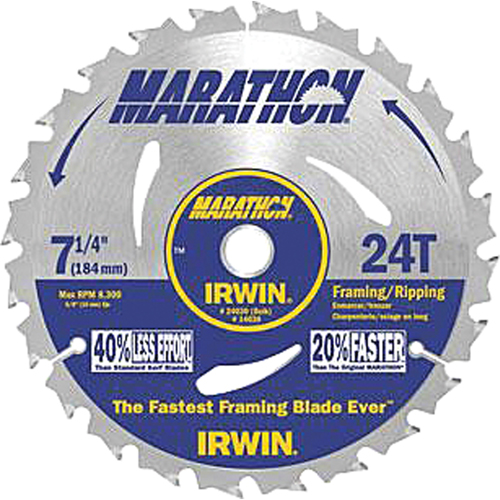 Contractor Saw Blades - Marathon&reg; Saw Blades, 7-1/4", 24 Teeth Planification Entrepots Molloy