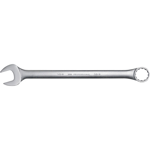 Combination Wrench, 12 Point, 1-5/8", Satin Finish Planification Entrepots Molloy