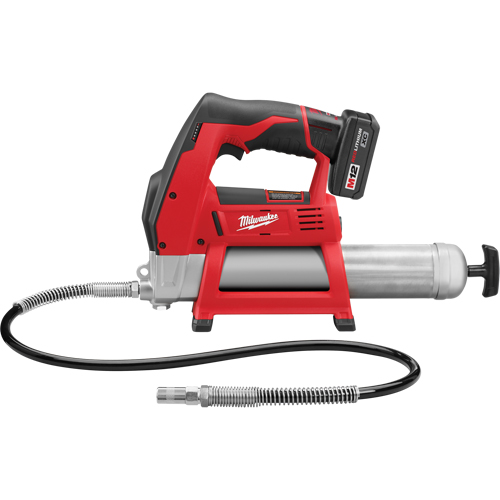 M12 Cordless Grease Gun Kit, Lithium-Ion, 12 V Planification Entrepots Molloy