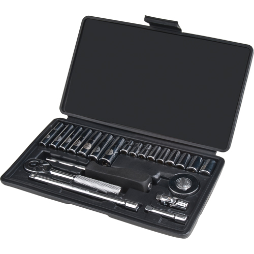 Jeu de douilles, 22 Mcx, Prise de 1/4", Profond Planification Entrepots Molloy