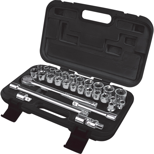 Jeu de douilles SAE/m&eacute;triques, 29 Mcx, Prise de 1/2" Planification Entrepots Molloy