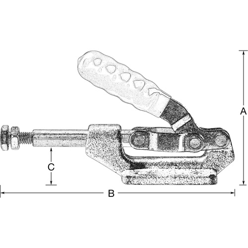 Serre-flan droit, Force de serrage de 600 lb Planification Entrepots Molloy