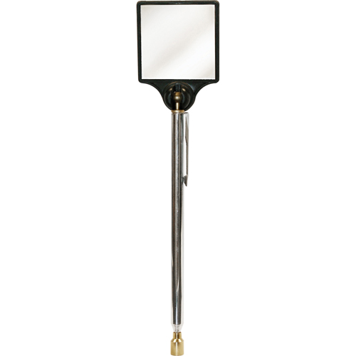 Inspection Magnetic Mirror, Square, 2" L x 2" W, Telescopic Planification Entrepots Molloy