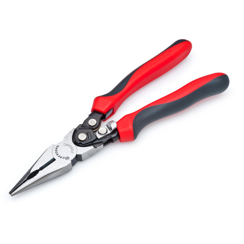 Pro Series Dual Material Long Nose Compound Action Cutting Pliers, 9" L Planification Entrepots Molloy