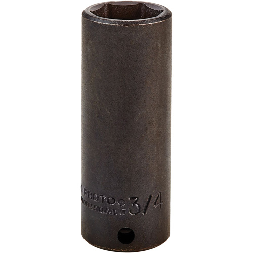 Douille, Chocs, 3/4", Prise 3/8", 6 pans, Profond Planification Entrepots Molloy