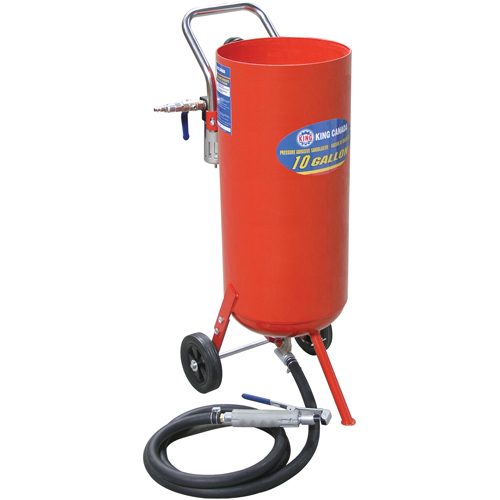 Machines de sablage &agrave; jet, 6-25 pi³/min, R&eacute;servoir de 8,3 gal. (10 gal. US) Planification Entrepots Molloy
