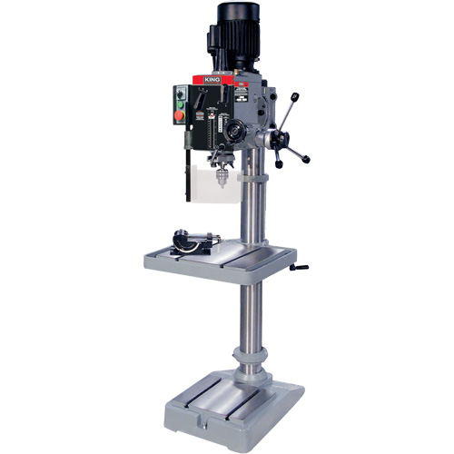 Gearhead Drilling Machine, 1/2" Chuck, 6 Speed(s), 19-1/2" W x 21-3/4" L, #3 Morse Planification Entrepots Molloy