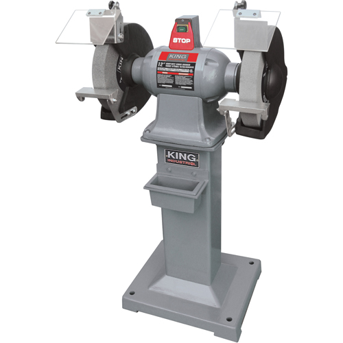 Heavy-Duty Bench Grinder With Floor Stand Planification Entrepots Molloy