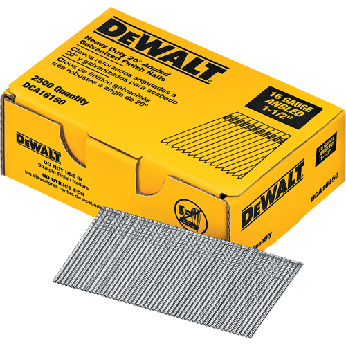 Clous de finition &agrave; angle de calibre 16 Planification Entrepots Molloy