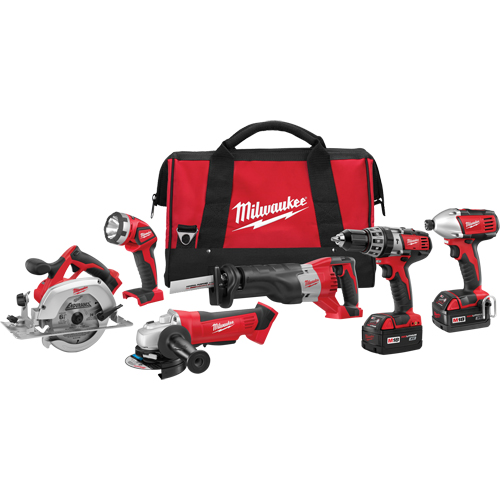 M18 Cordless 6-Tool Combo Kit, Lithium-Ion, 18 V Planification Entrepots Molloy