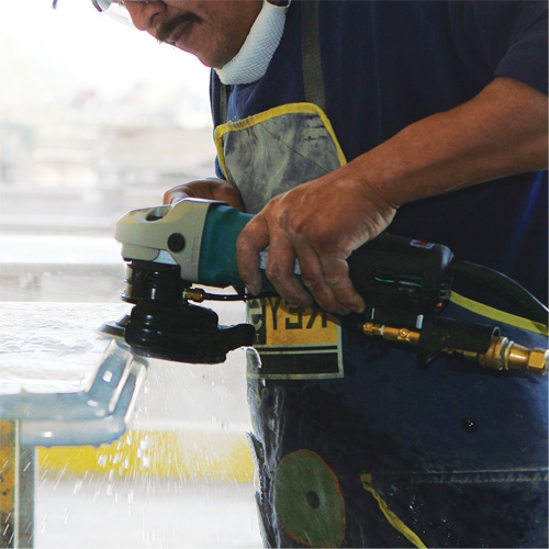 Electronic Stone Polisher, 4" Pad, 7.9 A, 2000-4000 RPM Planification Entrepots Molloy