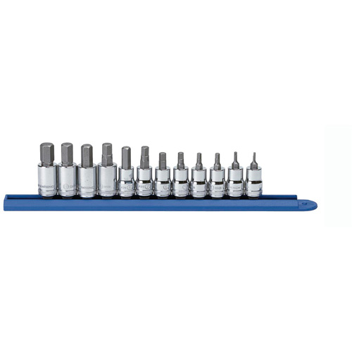 Metric Socket Set, Hex, 3/8" Drive, 12 Pcs Planification Entrepots Molloy