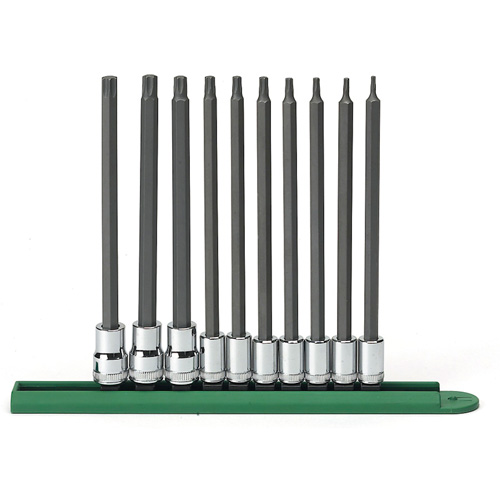 Long Bit Socket Set, Torx&reg;, 1/4"/3/8" Drive, 10 Pcs Planification Entrepots Molloy