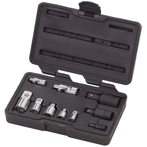Jeu de douilles &agrave; joints et d'adaptateurs de douilles universelles 1/4", 3/8" et 1/2" &agrave; 10 pi&egrave;ces Planification Entrepots Molloy