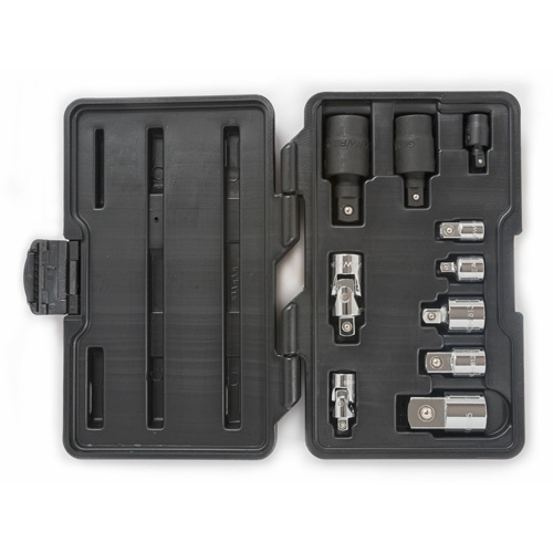 Jeu de douilles &agrave; joints et d'adaptateurs de douilles universelles 1/4", 3/8" et 1/2" &agrave; 10 pi&egrave;ces Planification Entrepots Molloy