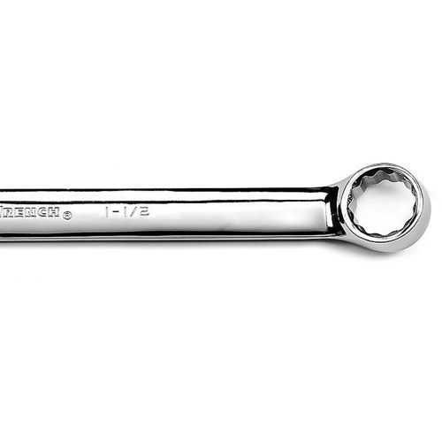 12-Point Long Pattern Combination Wrench, 12 Point, 1-1/2", Chrome/Polished Finish Planification Entrepots Molloy