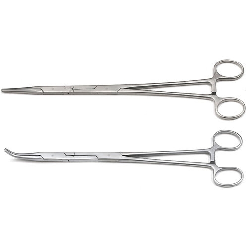 Ensemble de pinces h&eacute;mostatiques droite et &agrave; 45° Double-X, 2 Morceaux Planification Entrepots Molloy