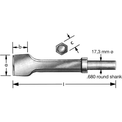 Burin pneumatique a/collier de r&eacute;tention Planification Entrepots Molloy
