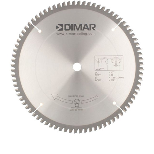 Contractor Saw Blades, 10", 80 Teeth, Non-Ferrous Use Planification Entrepots Molloy