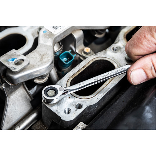 72-Tooth 12 Point Reversible Ratcheting SAE Wrench Set, Combination, 13 Pieces, Imperial Planification Entrepots Molloy